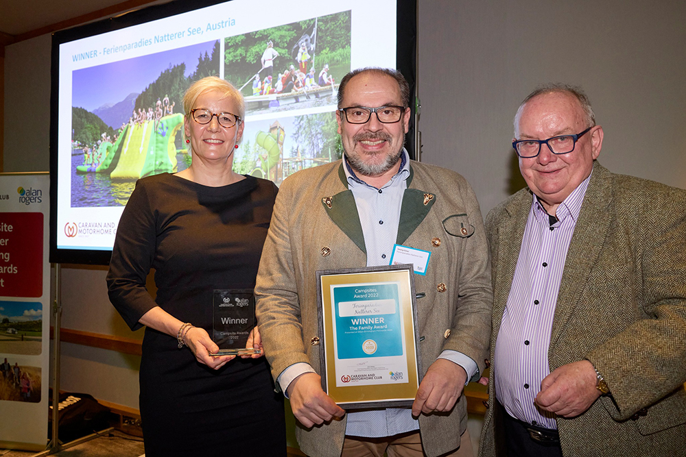 Alan Rogers Award an Camping Natterer See