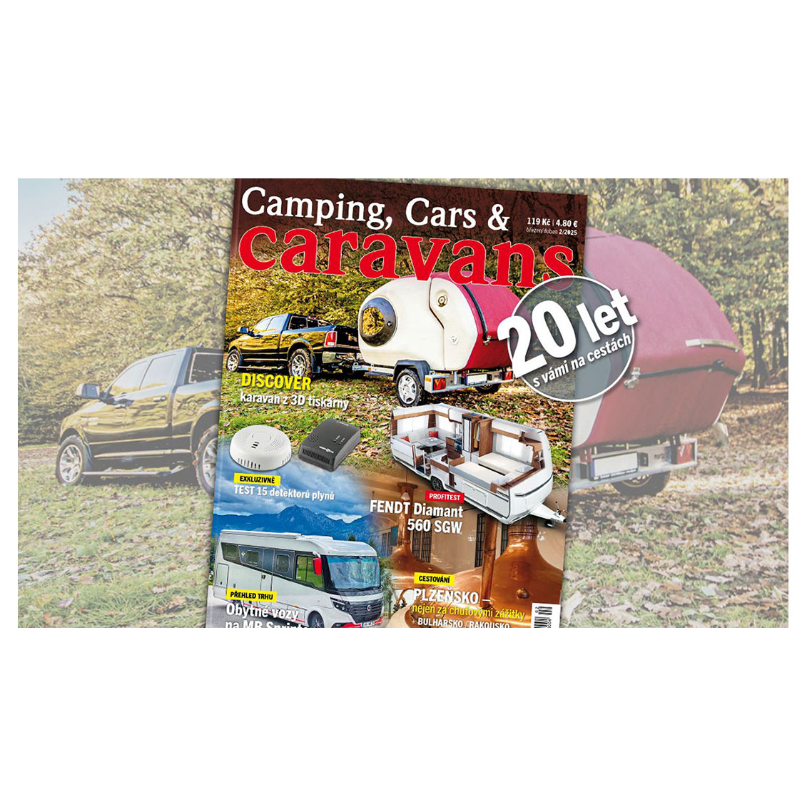 Camping, Cars & Caravans tschechisches Campingmagazin Cover