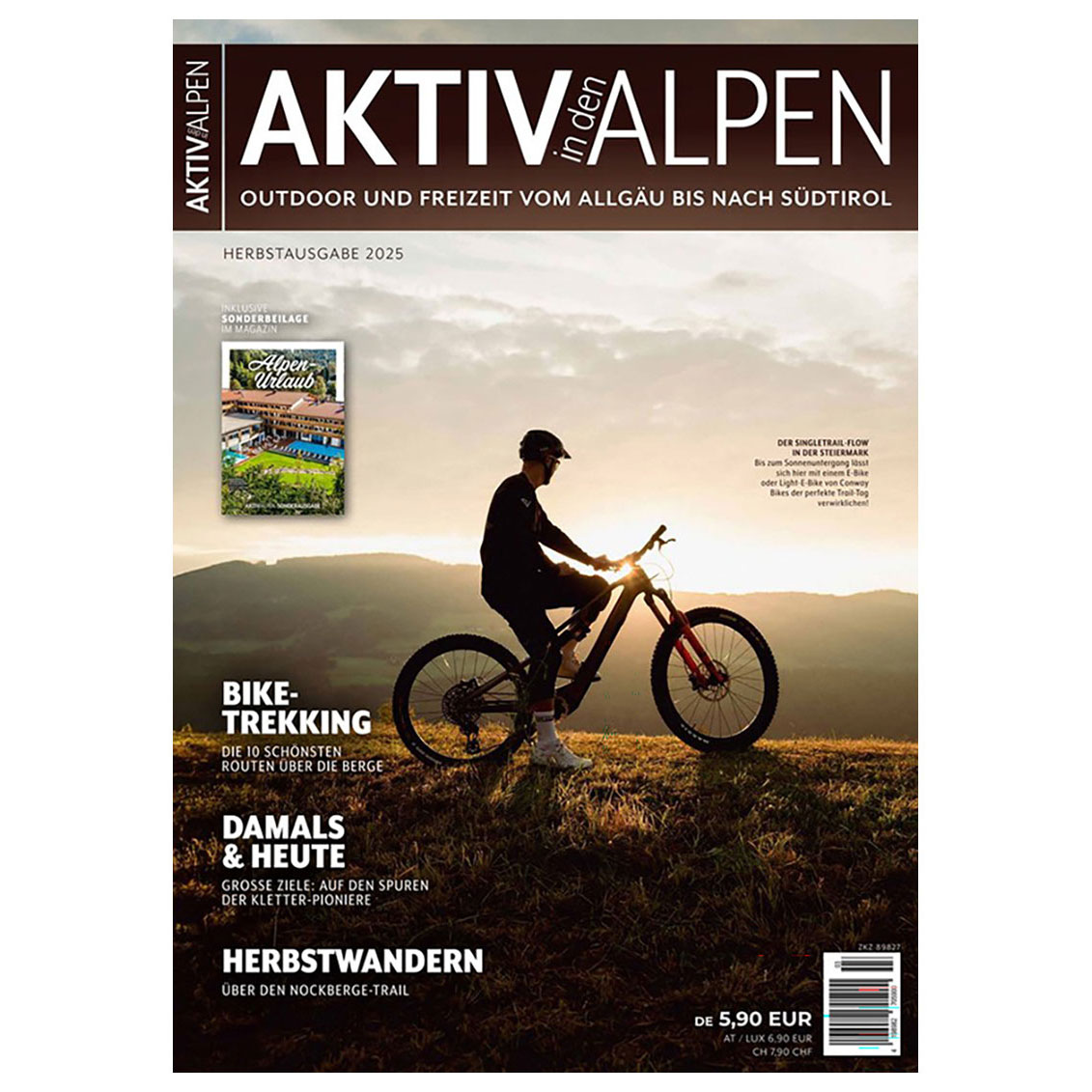Aktiv in den Alpen Outdoormagazin Cover 2026