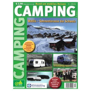DCC Camping Magazin monatliche Ausgabe Cover 2027
