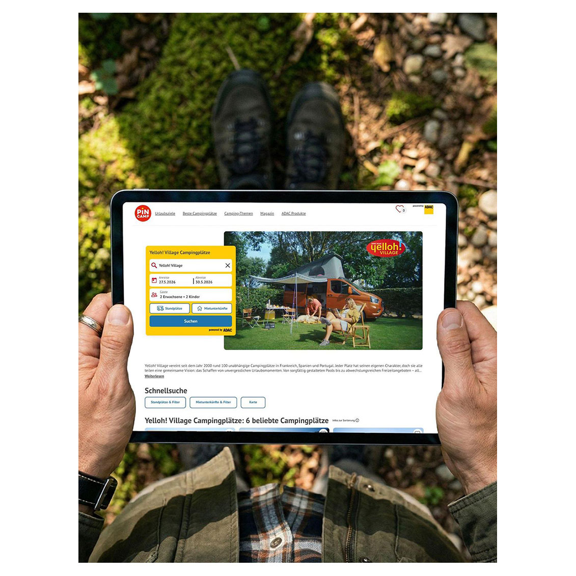Pincamp Landing Page